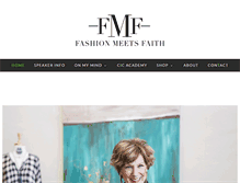 Tablet Screenshot of fashionmeetsfaith.com